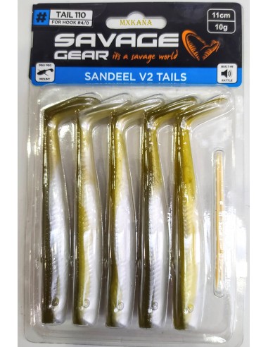 Savage Gear Sandeel V2 cuerpos 11cm 10g